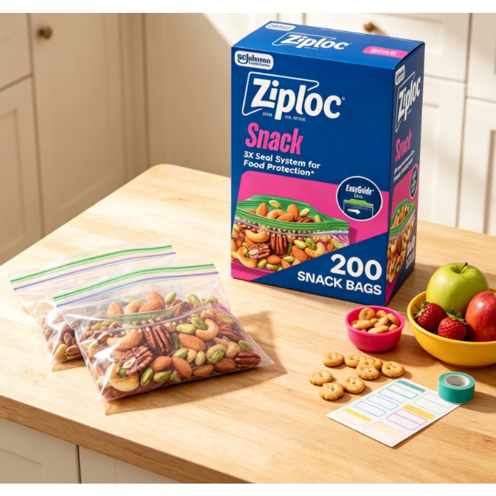 Food Storage Technology - Ziploc ® Markowe torby na przekąski