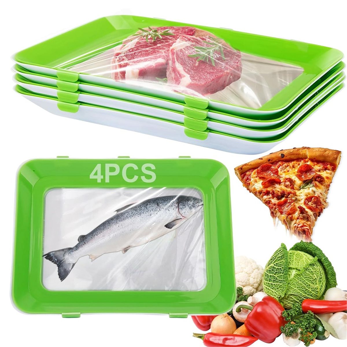 Food Storage Technology - 4 szt. Pojemników do przechowywania żywności