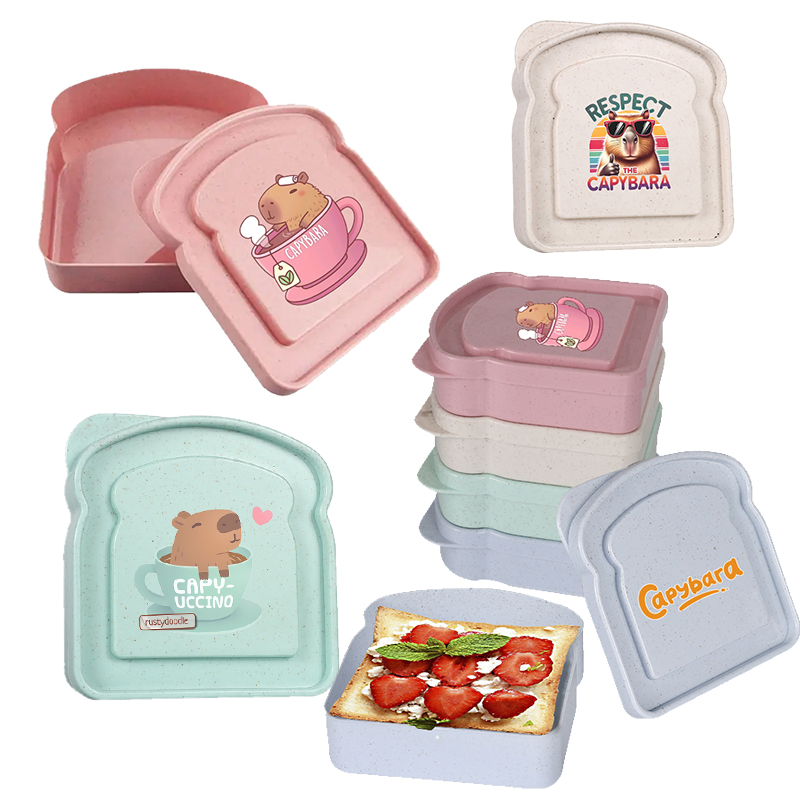 Food Storage Lid - Pojemnik na kanapki z kapibarą, pojemnik