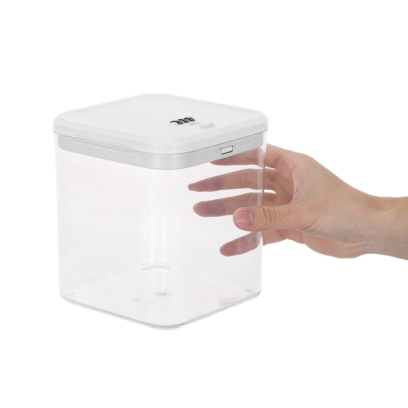Food Storage Lock Box - Przezroczysta, składana skrzynka zamykana na klucz