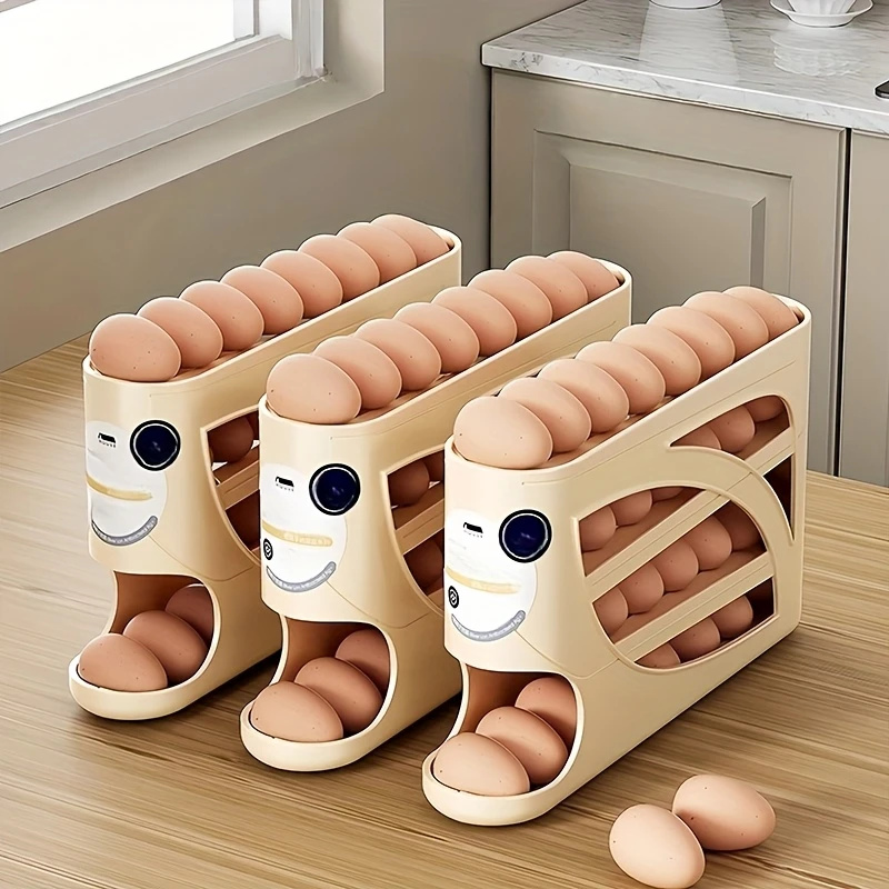 Food Storage Eggs - 3-poziomowy pojemnik na jajka do lodówki,