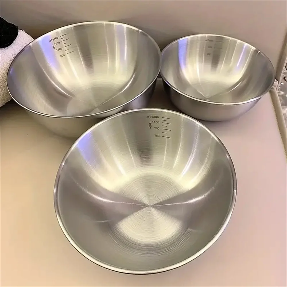 Food Storage Stainless Steel - Zestaw 1-3 misek ze stali nierdzewnej