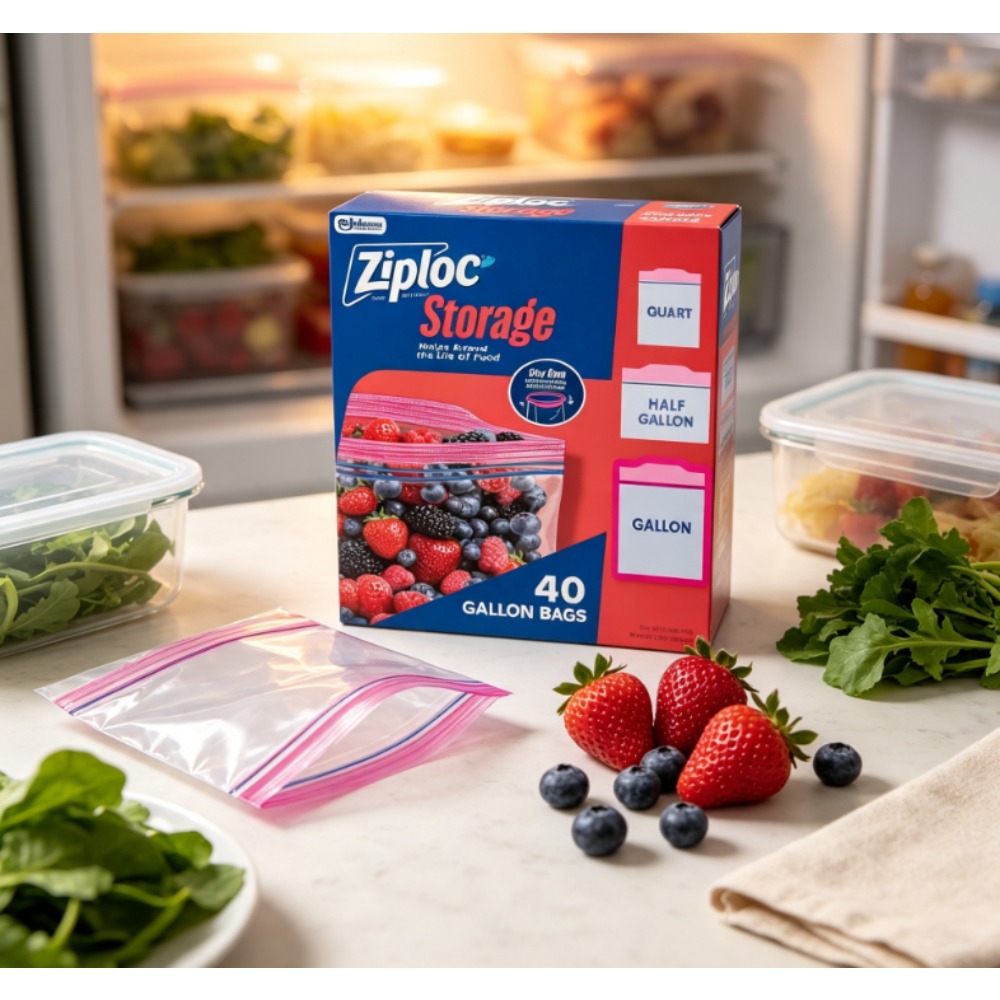 Food Storage Technology - Torebki do przechowywania żywności marki Ziploc,