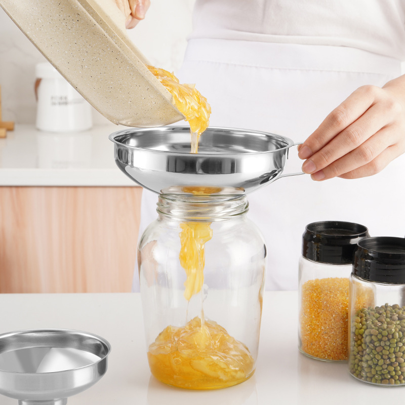Salad Dressing Bottle - Lejek ze stali nierdzewnej z szerokimi