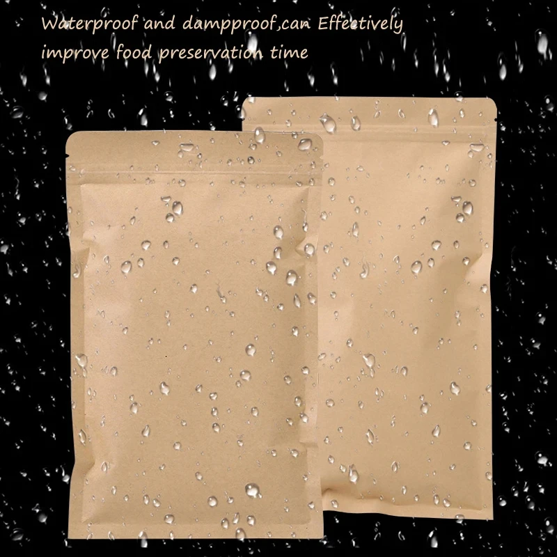 Food Storage Reusable Bags - 100 SZT. Brązowe Torebki z Papieru