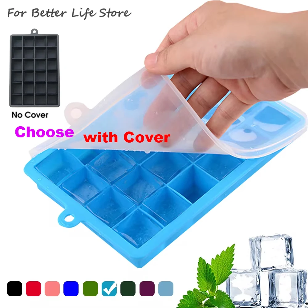 Food Storage Table - Forma silikonowa na lód z pokrywką/bez