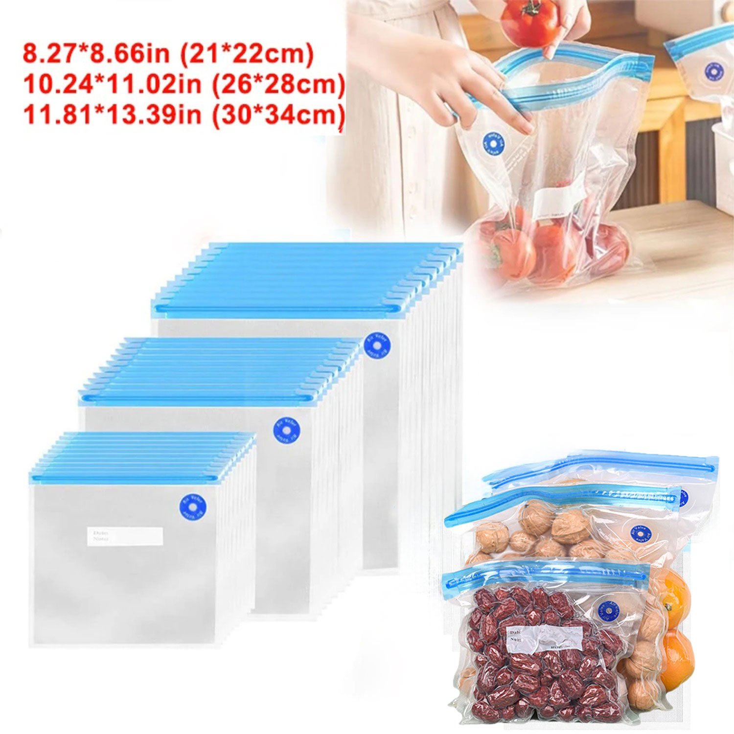 Food Storage Reusable Bags - Woreczki do sous vide wielokrotnego użytku,