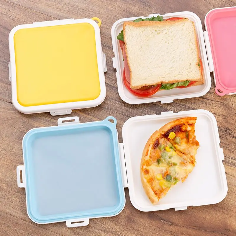 Food Storage Reusable Bags - 1 szt. Przenośny silikonowy pojemnik na