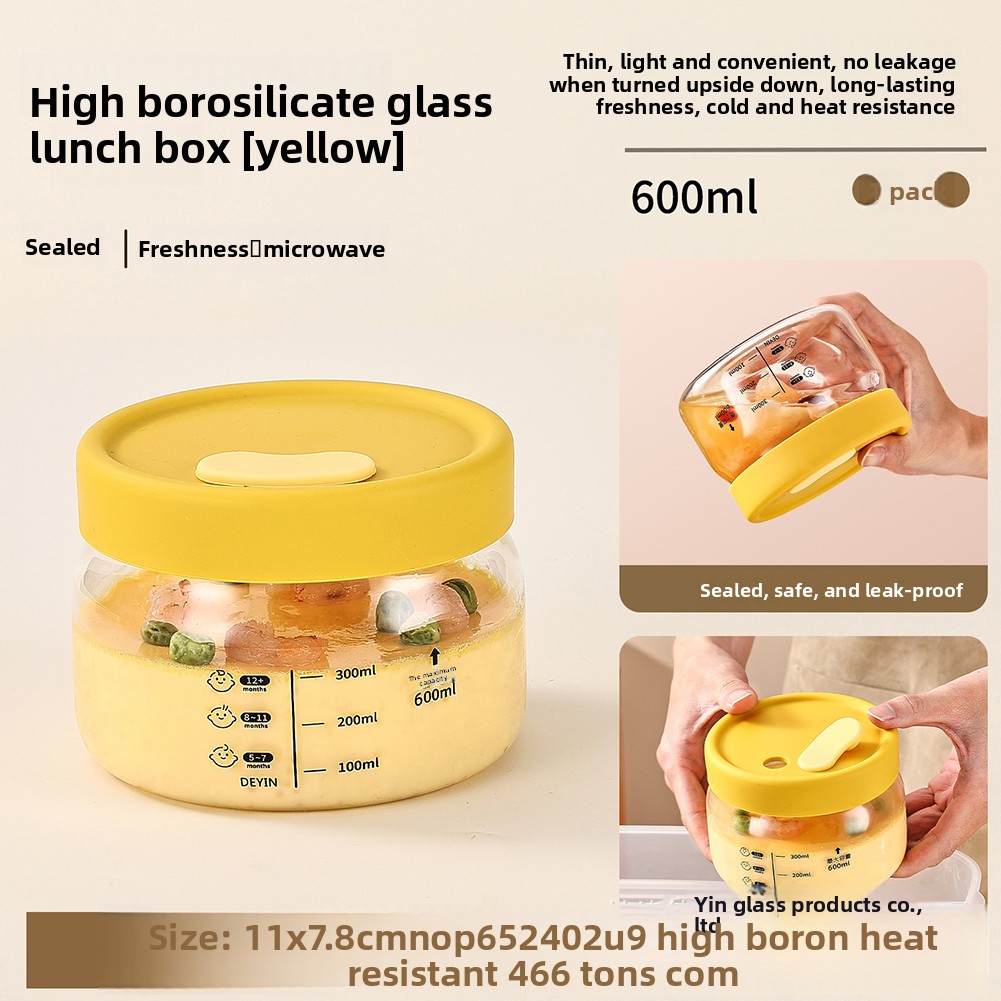 Food Storage Equipment - Szklany pojemnik do przechowywania żywności Hermetyczna,
