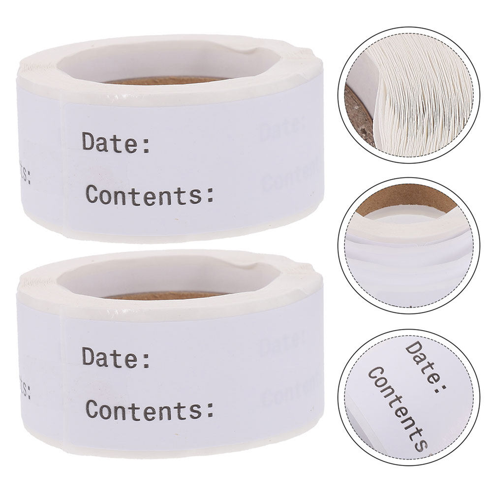Food Storage Jar Labels - Zdejmowane etykiety na żywność, puste, nadające