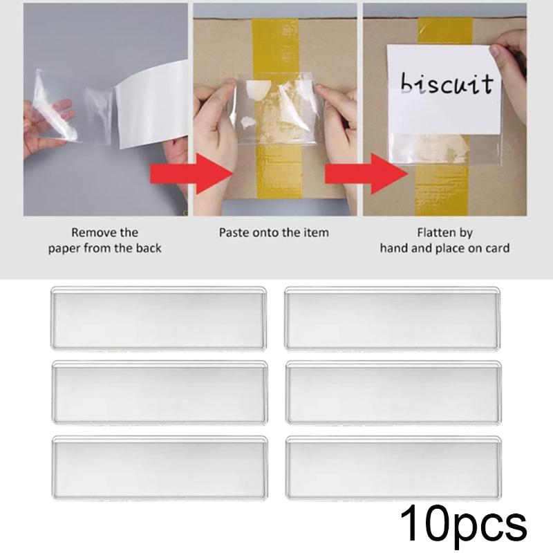 Food Storage Jar Labels - 10 szt. Przezroczyste, samoprzylepne etykiety na