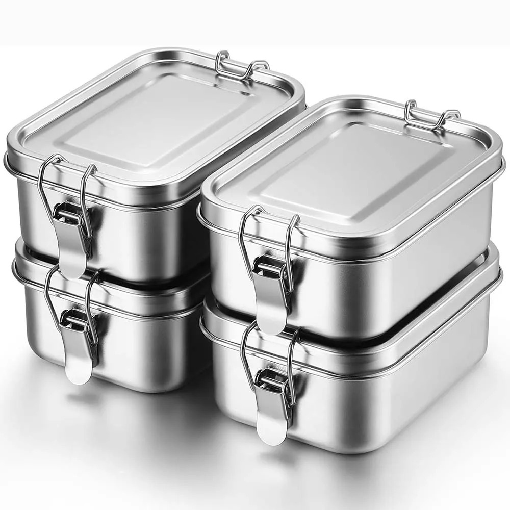 Food Storage Lock Box - Pudełko Bento ze stali nierdzewnej Metalowe