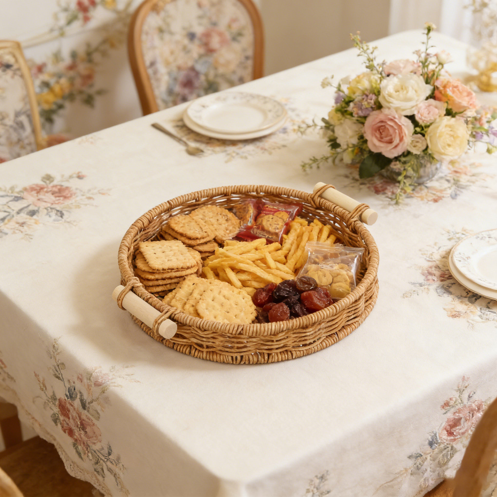 Kosz na chleb z imitacji ratta – Food Storage Table recenzja i cena