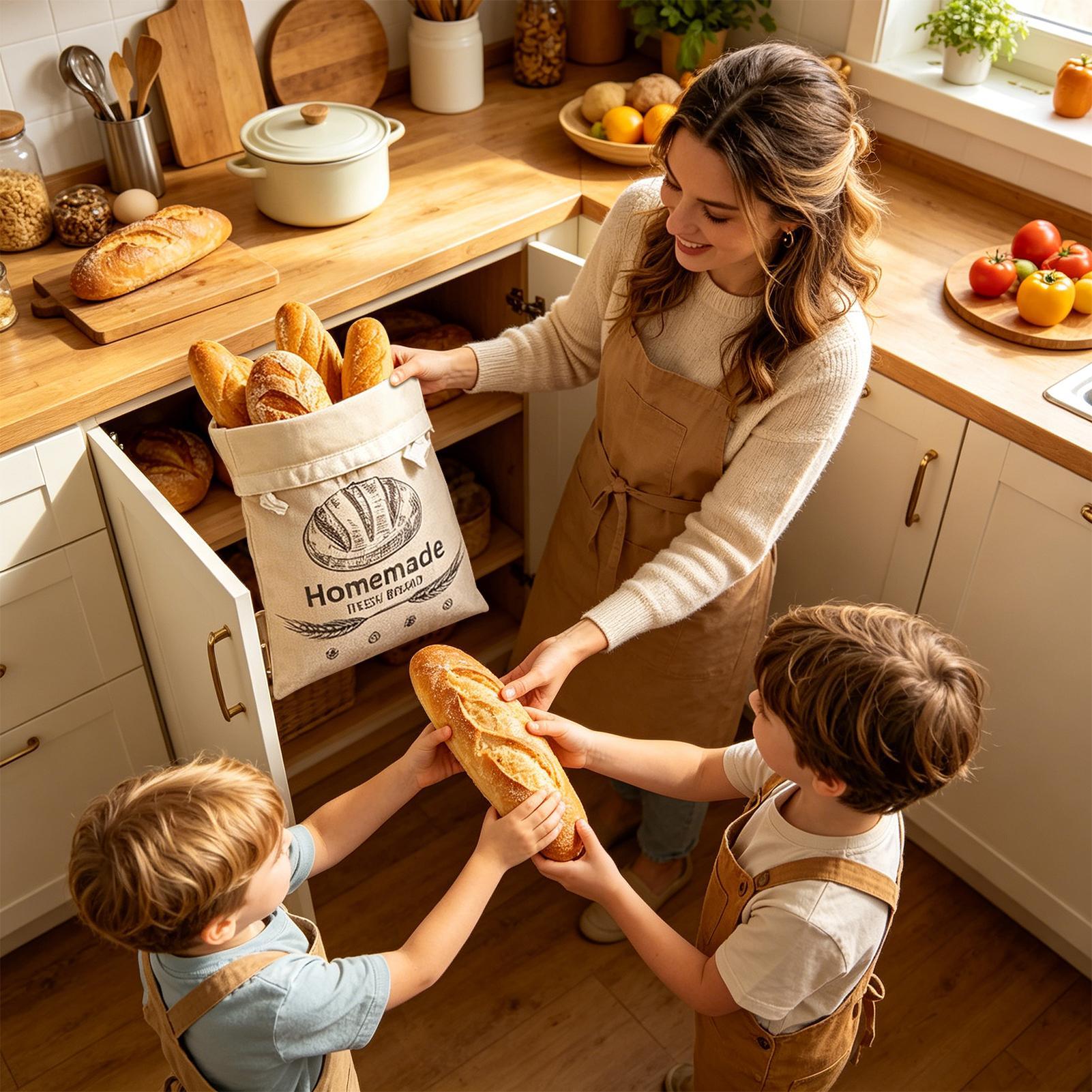 Lniany worek na chleb, torby w – Food Storage Reusable Bags recenzja i cena
