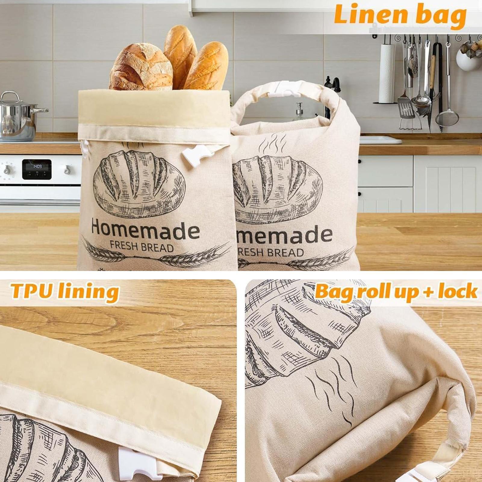 Lniany worek na chleb, torby w – Food Storage Reusable Bags recenzja i cena