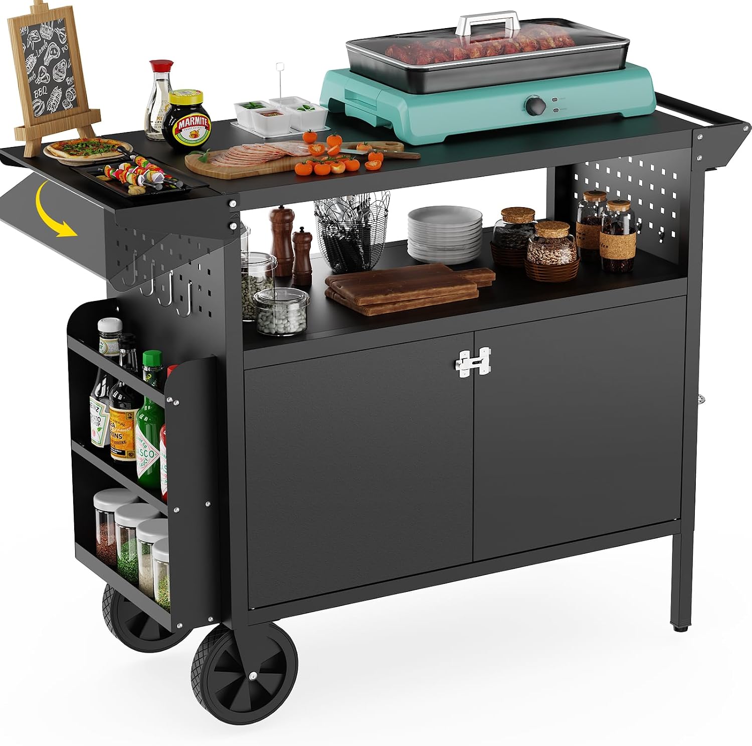 Wózek-grill zewnętrzny ze stoł – Food Storage Table recenzja i cena