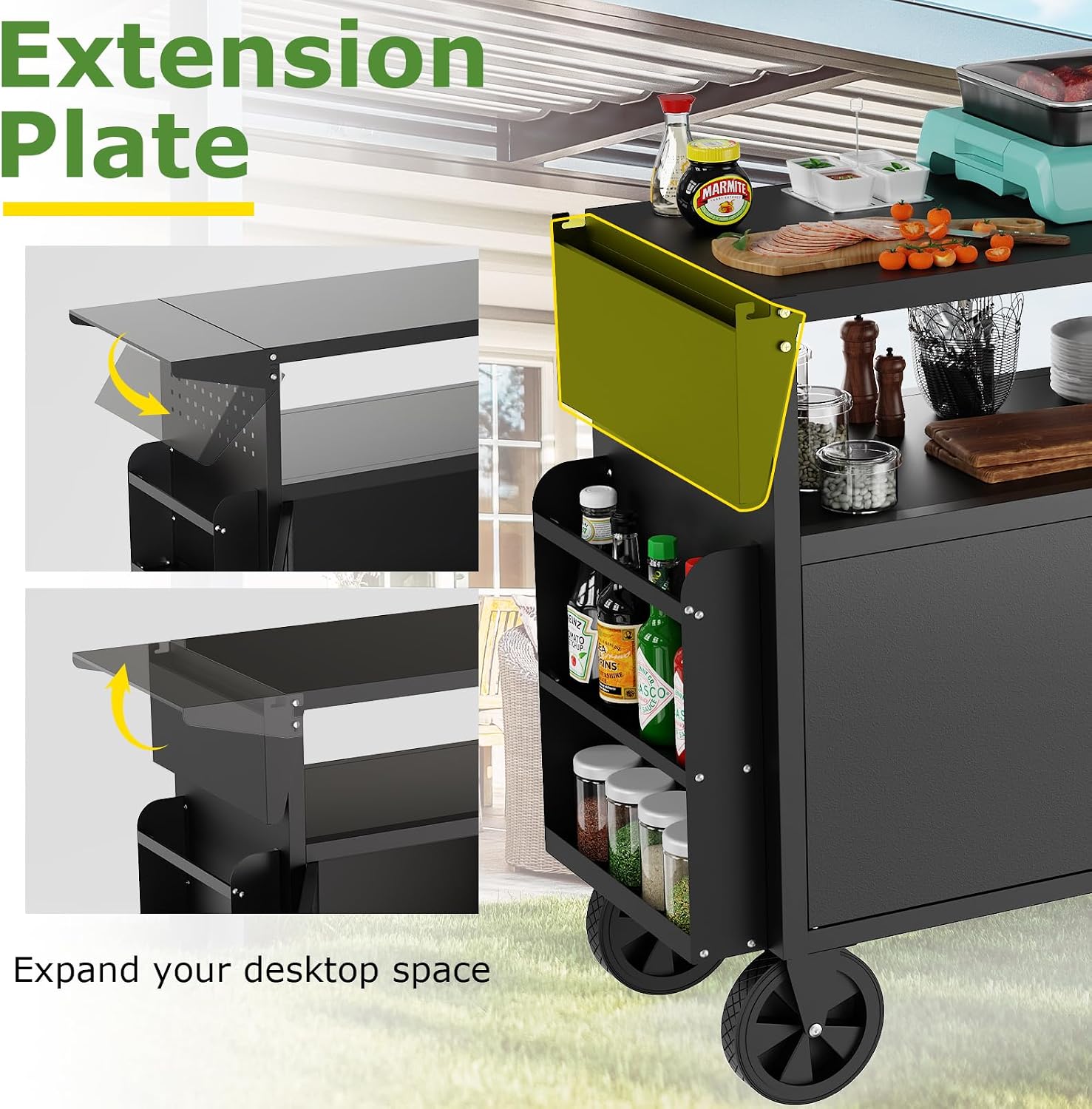 Wózek-grill zewnętrzny ze stoł – Food Storage Table recenzja i cena
