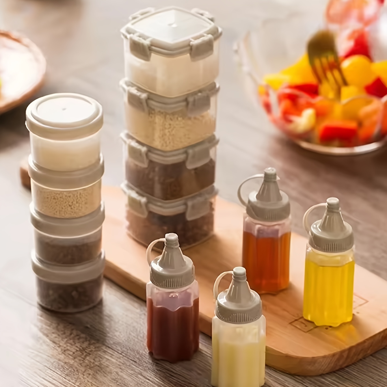 2 szt. Mini Butelki do Sosów z – Salad Dressing Bottle recenzja i cena