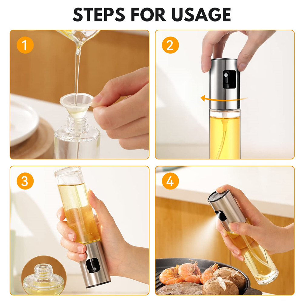 Szklany rozpylacz do oleju do  – Salad Dressing Bottle recenzja i cena