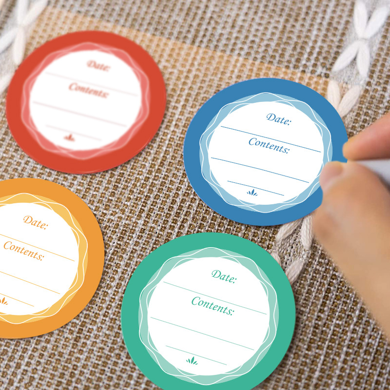 6 szt. 4CM Wodoodporne, Zdejmo – Food Storage Jar Labels recenzja i cena