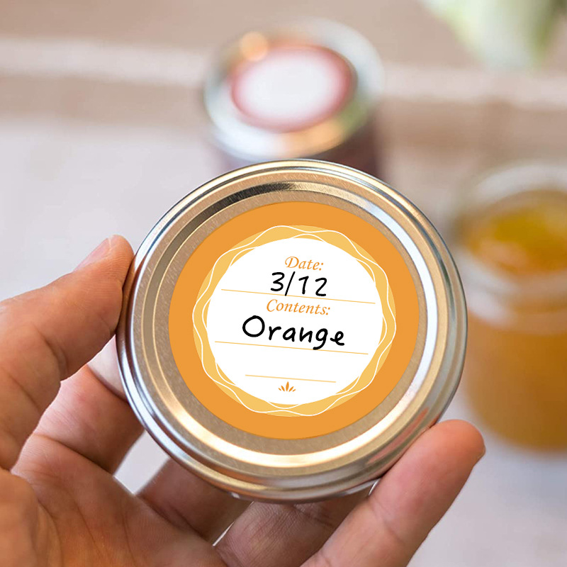 6 szt. 4CM Wodoodporne, Zdejmo – Food Storage Jar Labels recenzja i cena