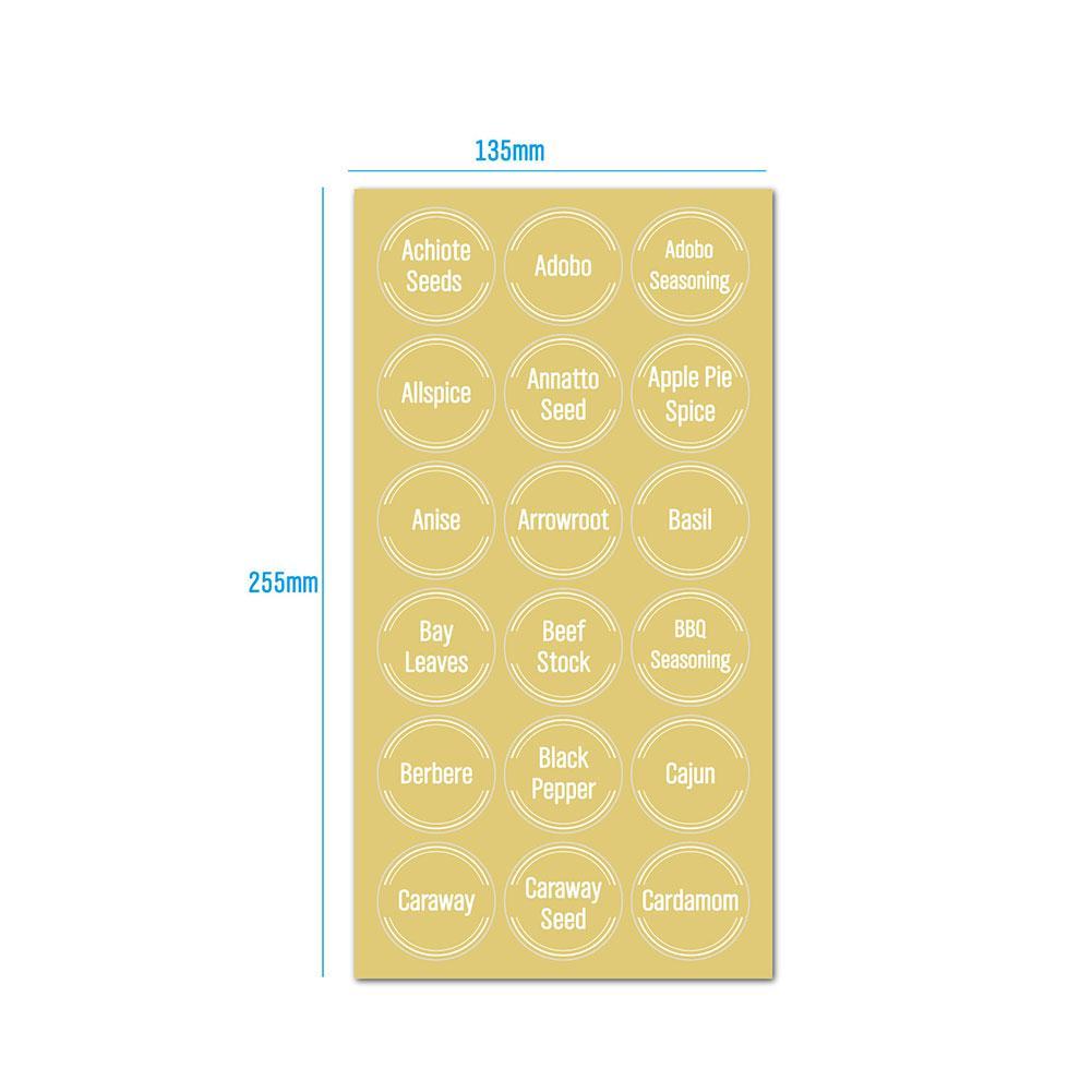 144 szt./zestaw Przezroczyste  – Food Storage Jar Labels recenzja i cena