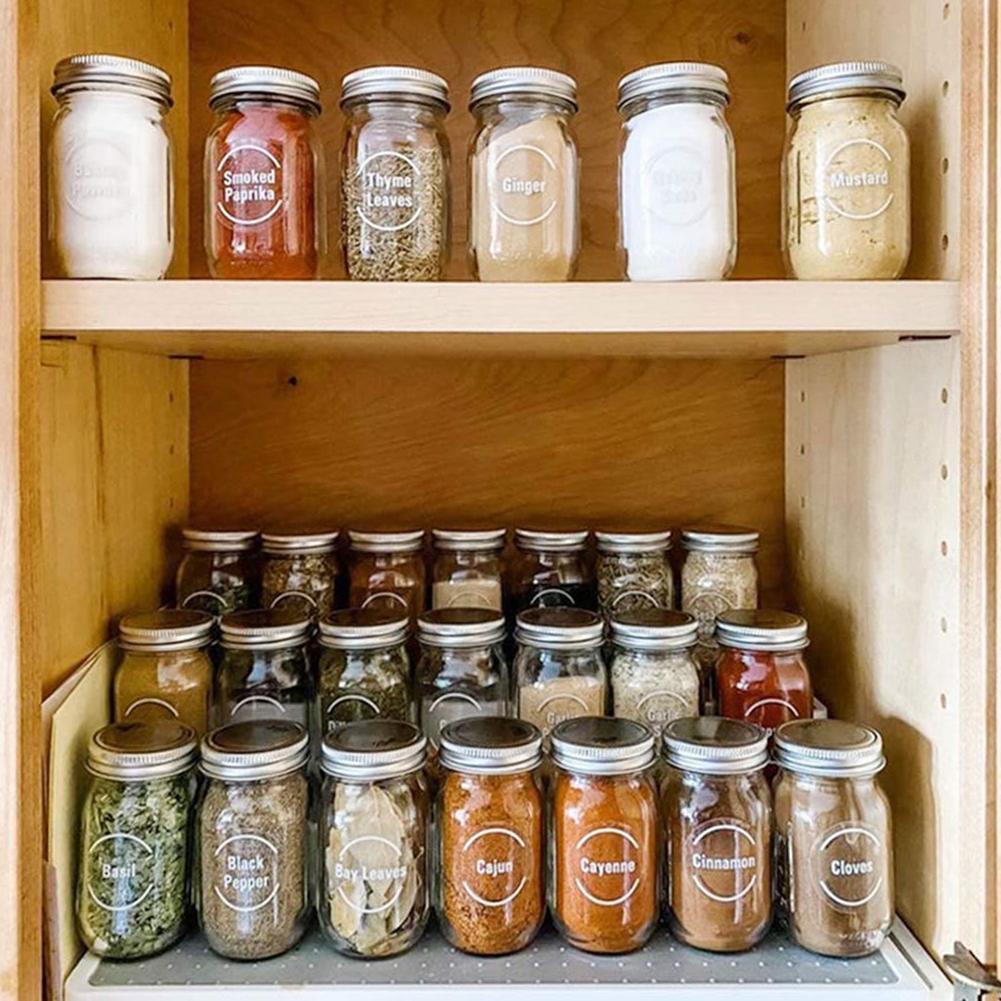 144 szt./zestaw Przezroczyste  – Food Storage Jar Labels recenzja i cena