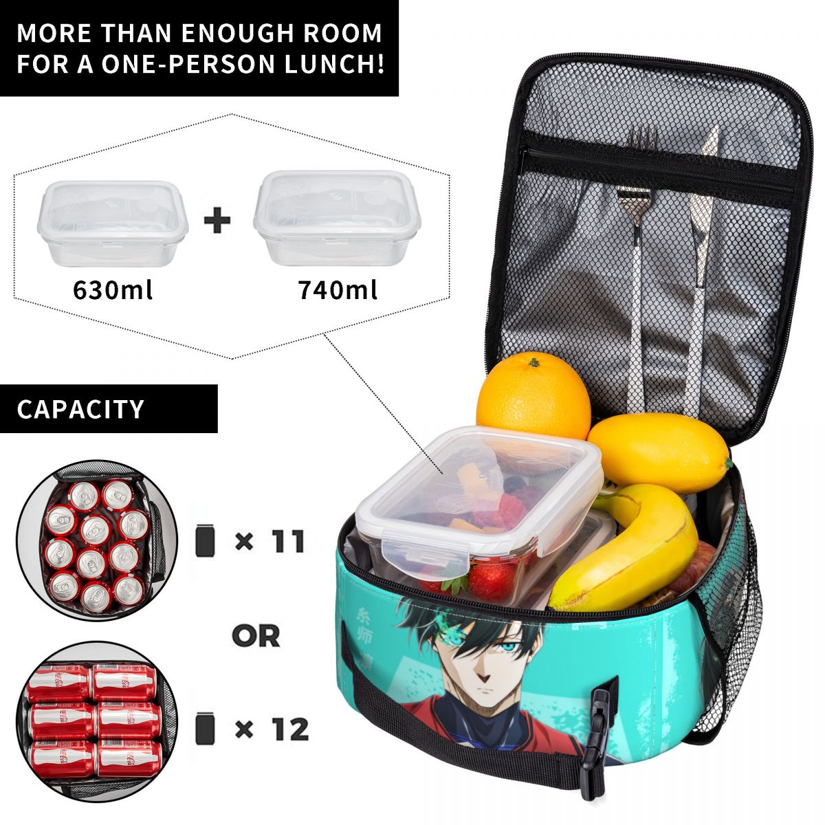 Torba termiczna na lunch Anime – Food Storage Lock Box recenzja i cena