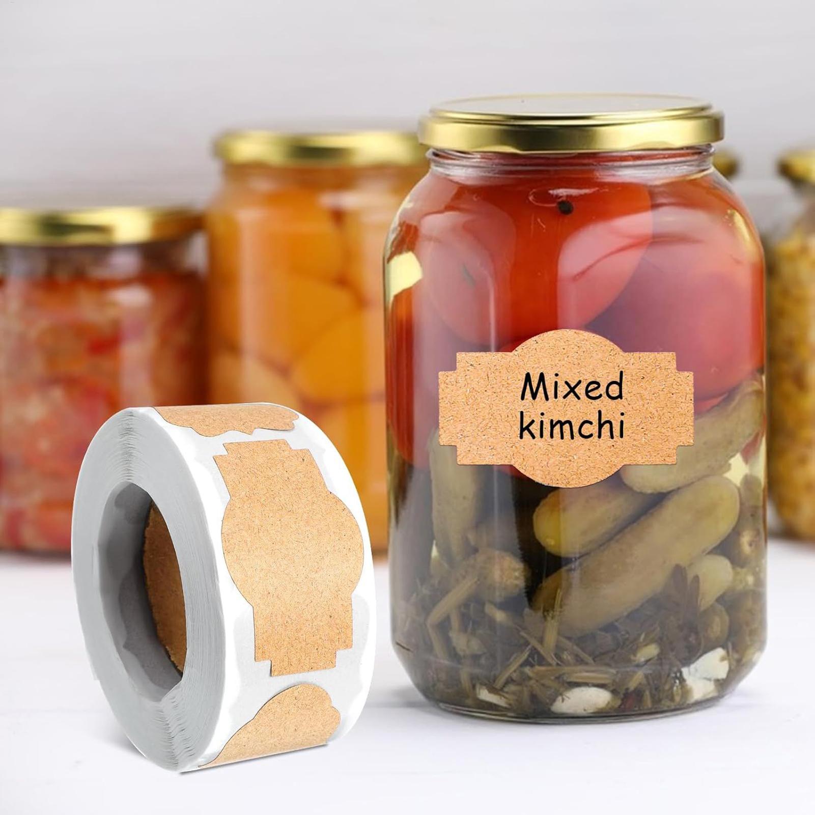 300 szt. Etykiet na słoiki Nak – Food Storage Jar Labels recenzja i cena