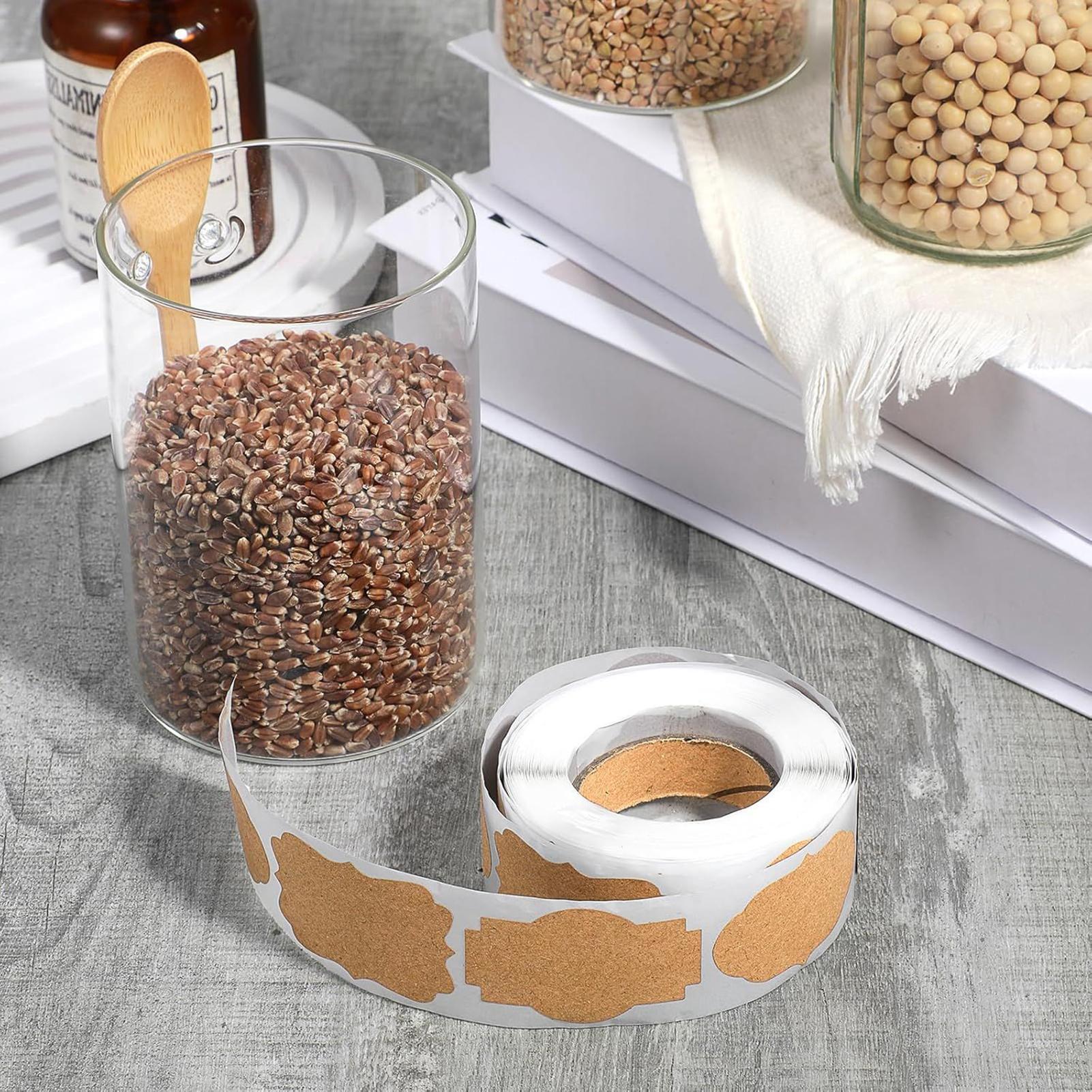 300 szt. Etykiet na słoiki Nak – Food Storage Jar Labels recenzja i cena