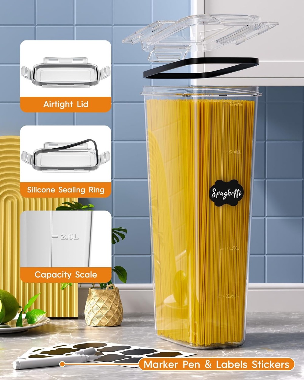 24 szt. Hermetyczne pojemniki  – Food Storage Lid recenzja i cena