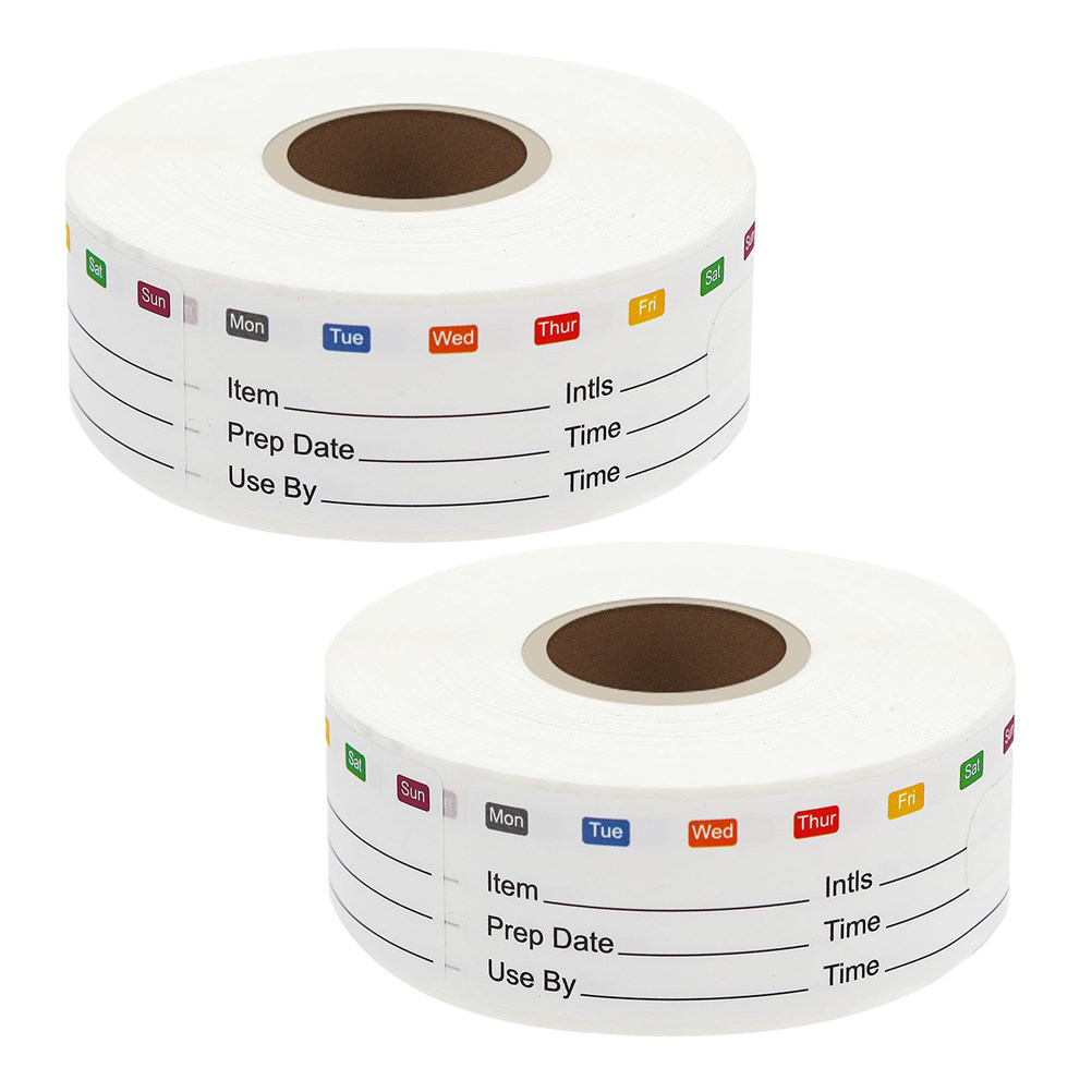 2 rolki naklejek z datą ważnoś – Food Storage Jar Labels recenzja i cena
