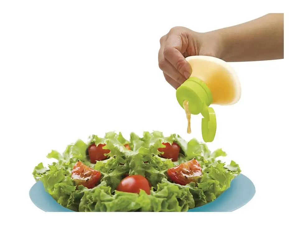 Silikonowa butelka na sos wyci – Salad Dressing Bottle recenzja i cena