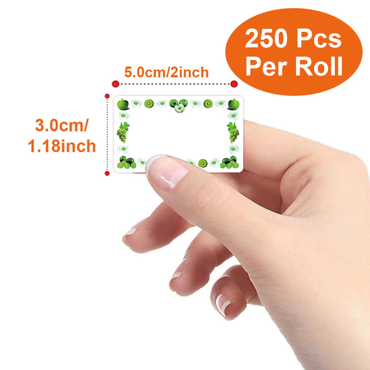 250 szt. Prostokątne etykiety  – Food Storage Jar Labels recenzja i cena